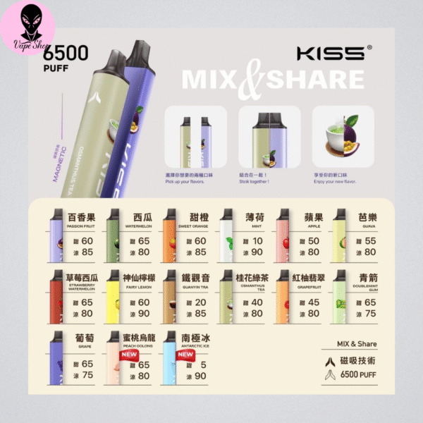 KISS KISS 凱斯 一次性 雙口味一次性 RELX SP2S ILIA LANA 88VIBE