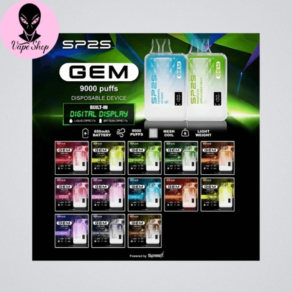 SP2S GEM KISS 凱斯 一次性 雙口味一次性 RELX SP2S ILIA LANA 88VIBE